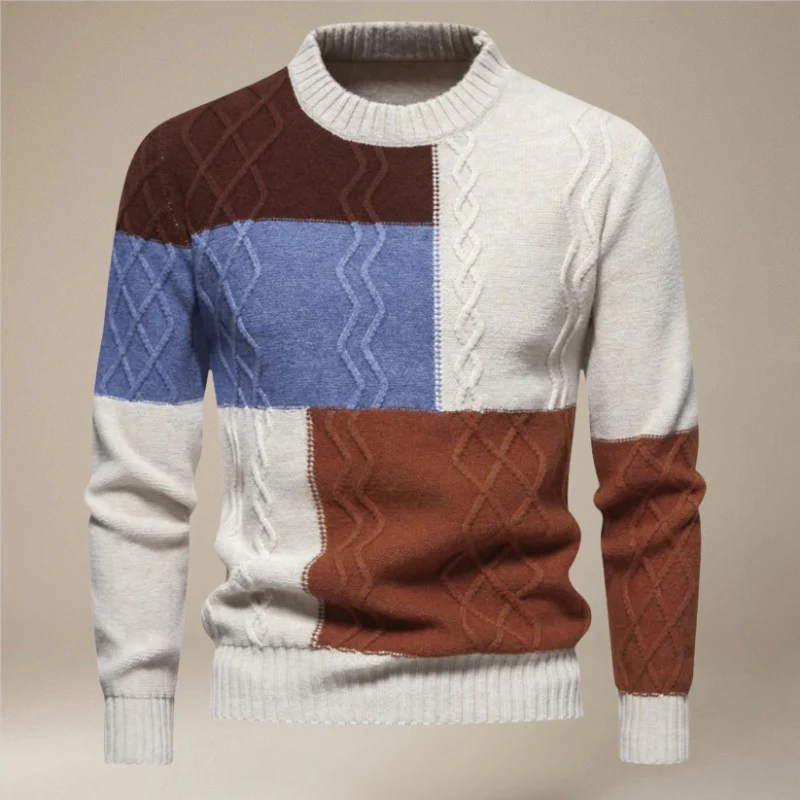 Julianus – Slim Fit Printed Crew Neck Sweater - Image 5