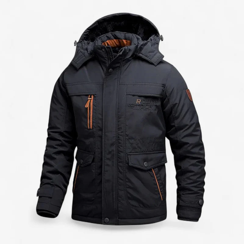 Kevin – Tactical Jacket with Detachable Hood and Zip Pockets - Image 3