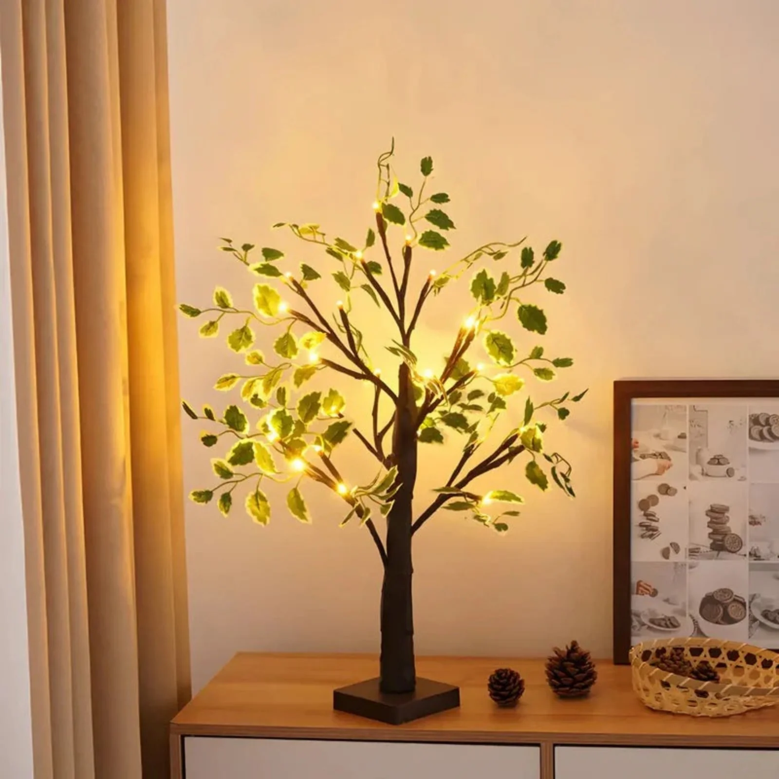LeafGlow – LED leaf table lamp with realistic leaf details - Image 3