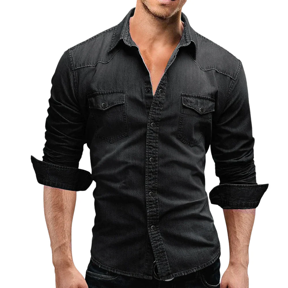 Leon – Long-Sleeve Shirt, Classic Collar and Button Fastening - Image 4