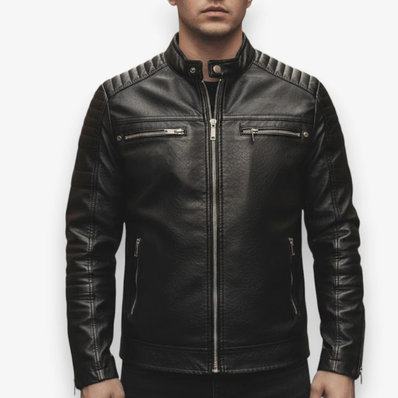 Liam – Men's Long Sleeve Jacket with Zipper Closure - Image 3