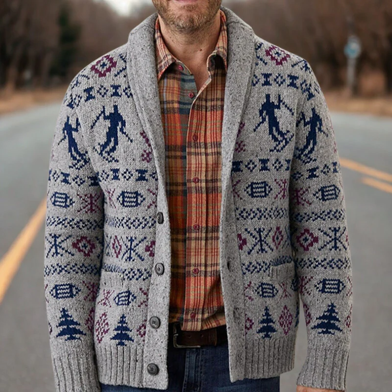 Liam – Men's Button-Down Sweater - Image 4