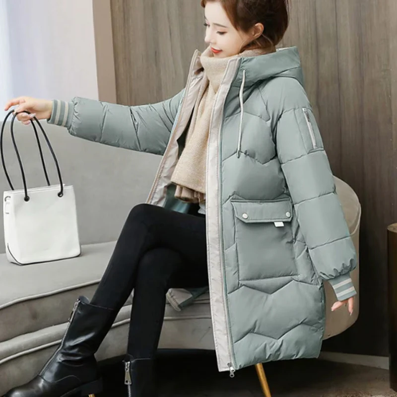 Lieke - Long Zip-Up Hooded Jacket with Side Pockets - Image 6