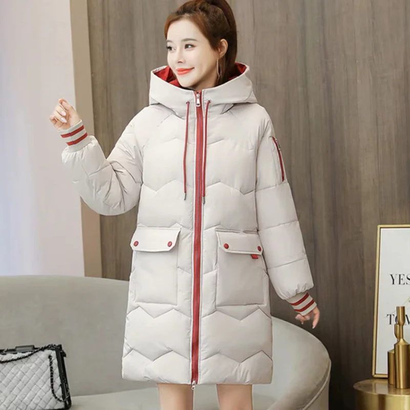 Lieke - Long Zip-Up Hooded Jacket with Side Pockets - Image 7