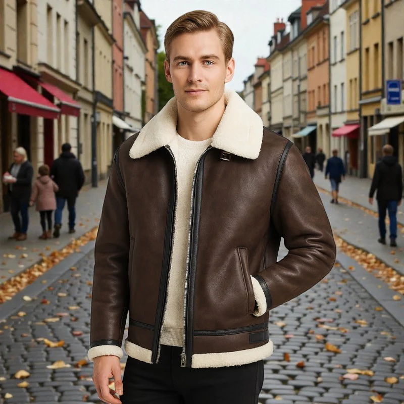 Lucas – Long Sleeve Jacket with Zipper and Pockets - Image 5