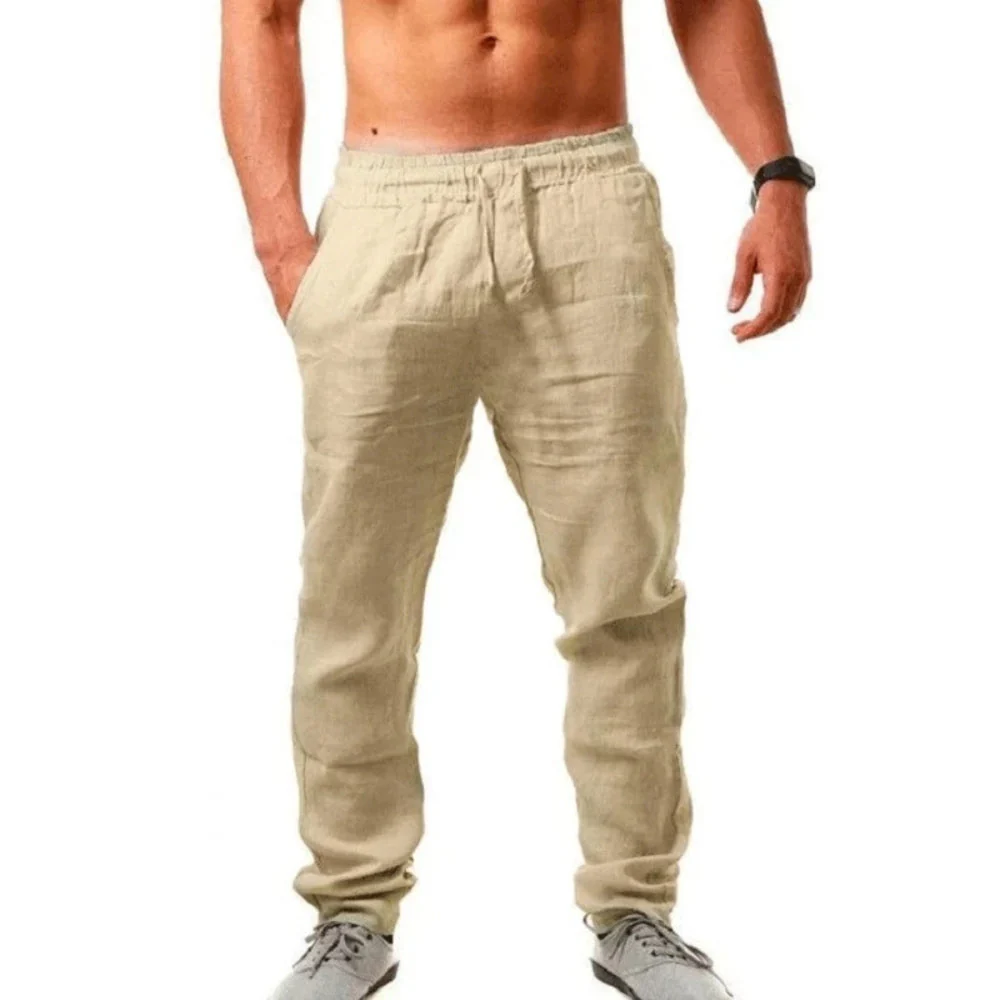 Lucas – Men's Relaxed-Fit Pants with Drawstring Waist and Pockets | Soft, Breathable Fabric | Lightweight Comfort for Everyday - Image 3