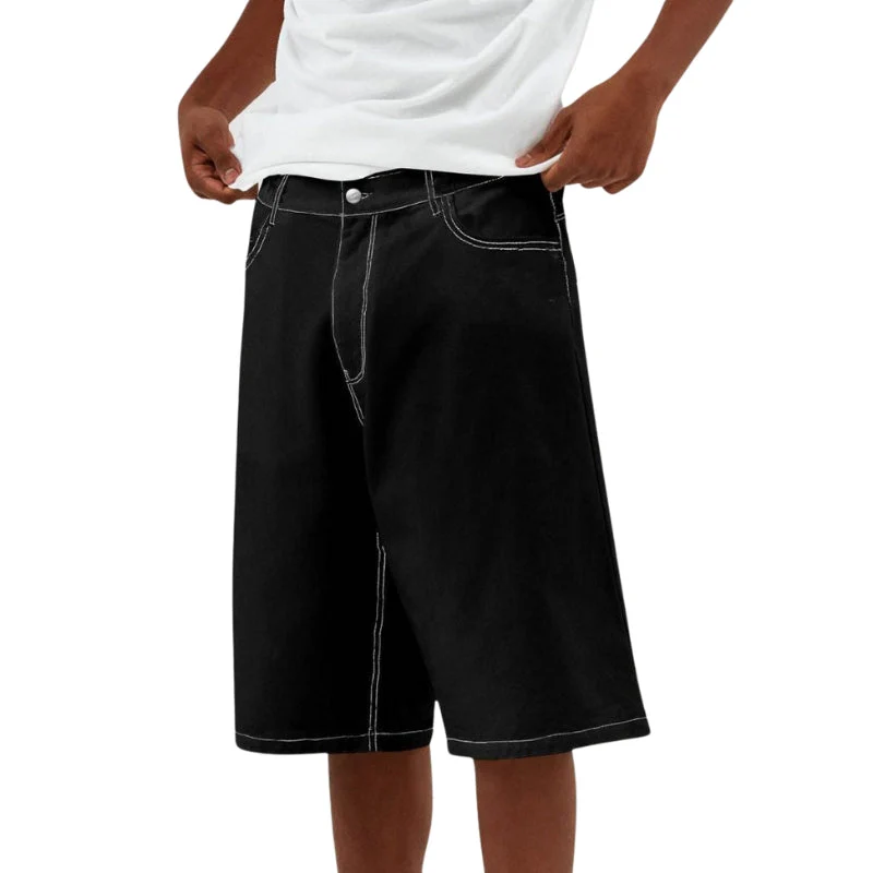 Lukas – Wide-Leg Denim Shorts + Side Pockets