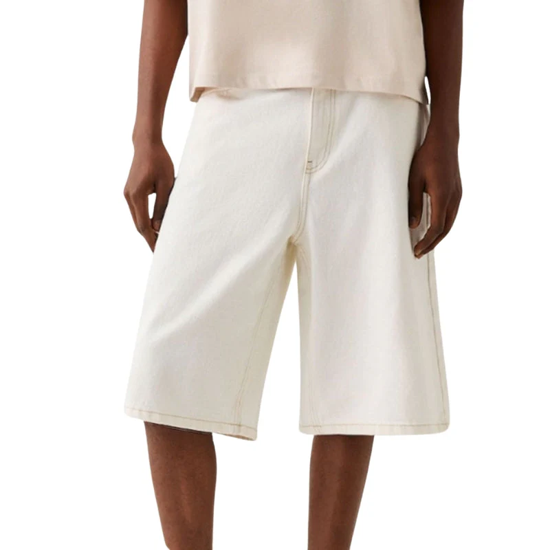 Lukas – Wide-Leg Denim Shorts + Side Pockets - Image 4
