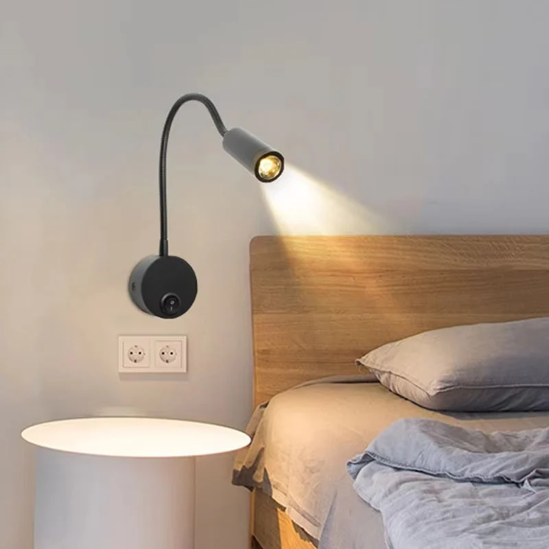 LumaFlex – LED Wall Lamp with Adjustable Neck and Button Control - Image 3
