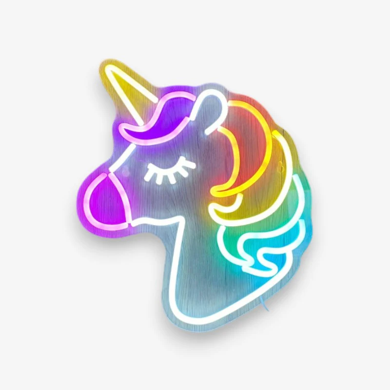 LumiHorn – Unicorn neon wall lamp multicolor