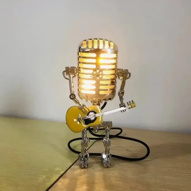 LumiTune – LED Desk Lamp Robot Microphone Design with Guitar - Image 6