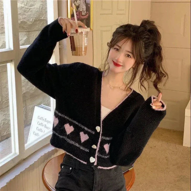Luna – Long Sleeve V-Neck Sweater with Button Closure - Image 3