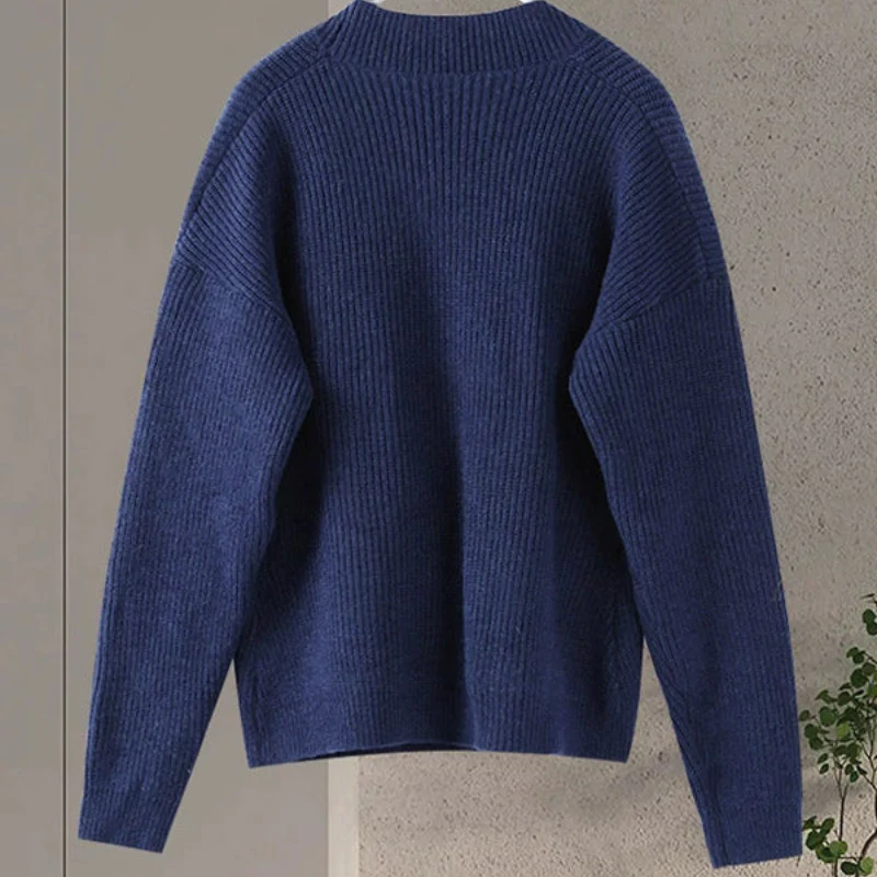 Lunara – Wrap sweater with V-neck & long sleeves - Image 5