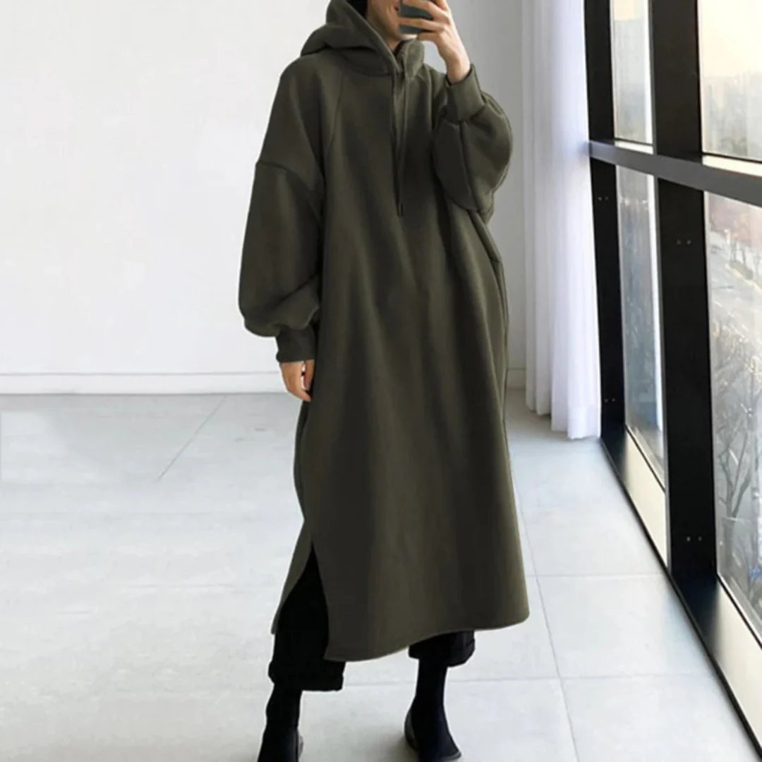 Manon – Long Hoodie with Adjustable Drawstring - Image 6