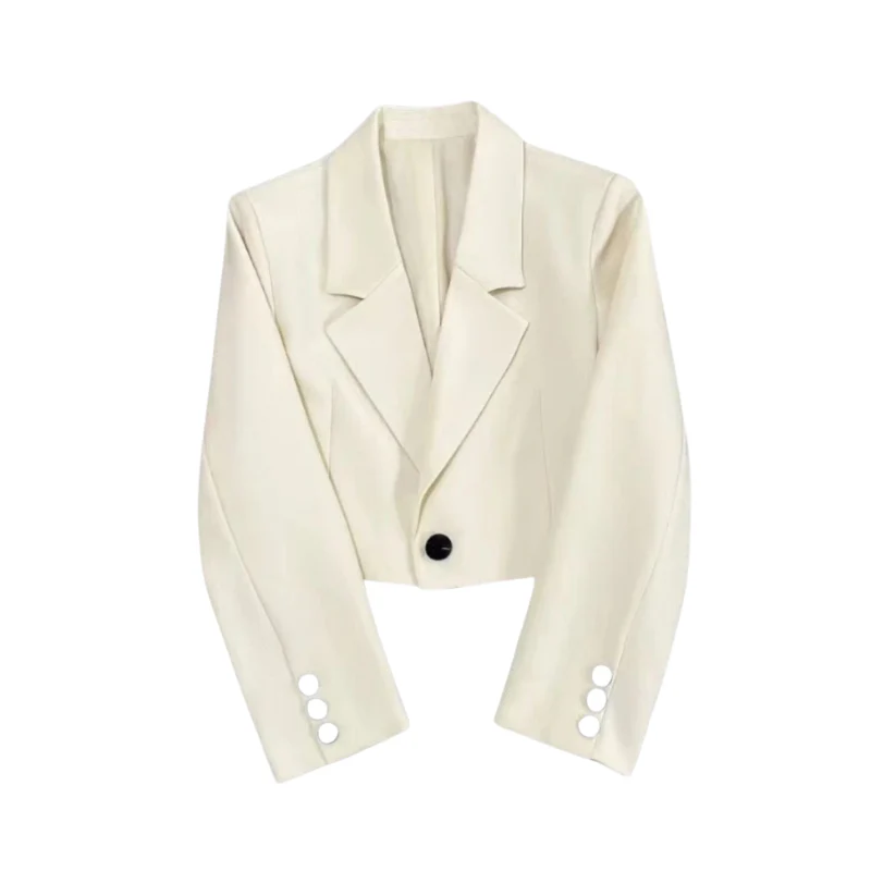Martha – Long-Sleeved Blazer with Lapel Collar - Image 2