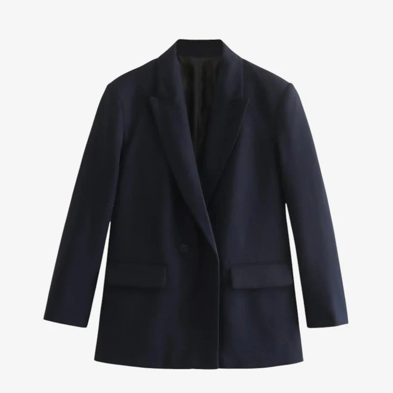 Mary - Long Sleeve Blazer with Lapel Collar - Image 4