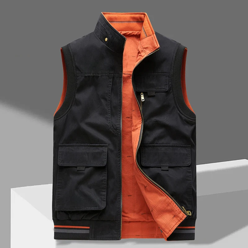 Mason – Men's Cardigan with Stand-Up Collar & Zipper Closure - Image 7