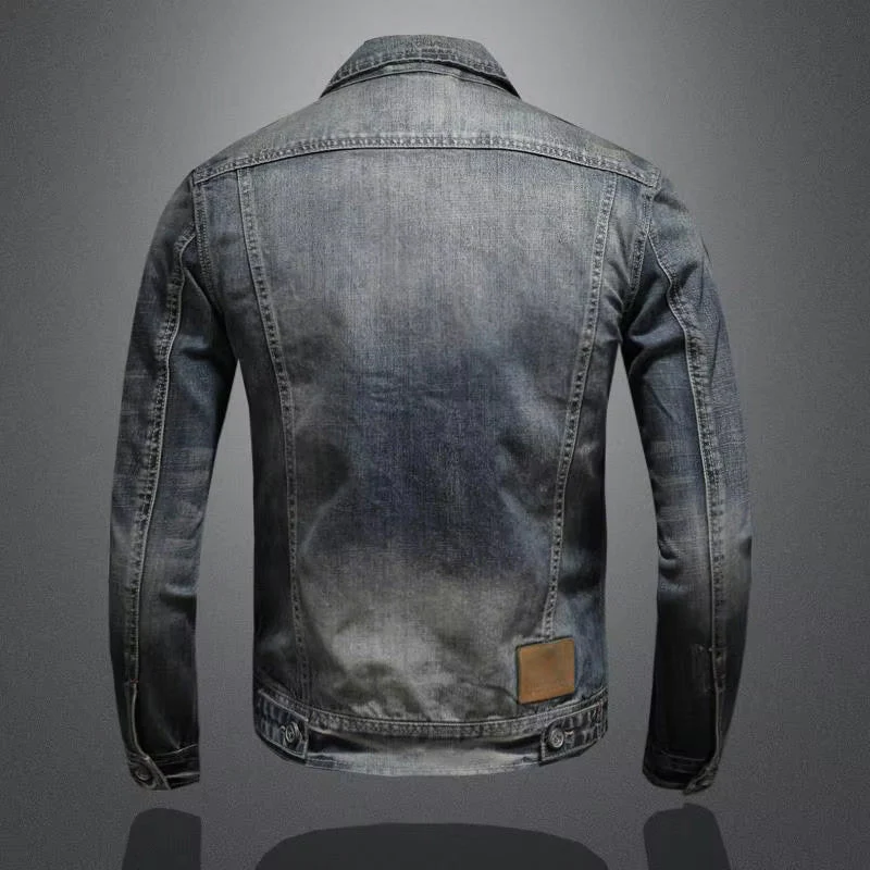 Meinrad – Long-Sleeve Denim Jacket with Zip and Buttons - Image 3