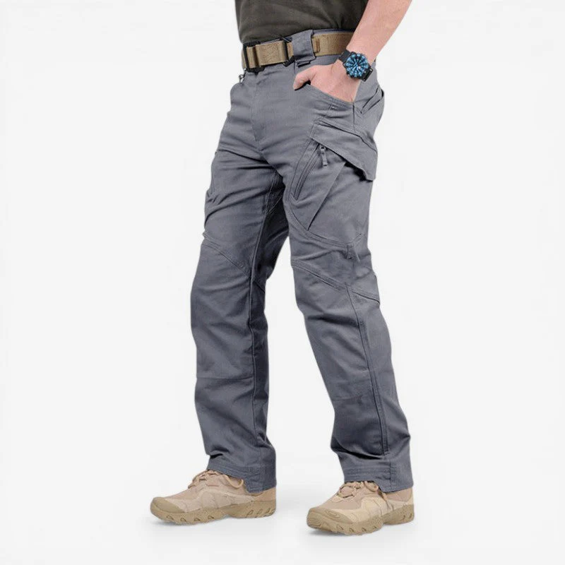 Men Slim Fit Cargo Pants Multi Pocket Stretch - Image 3