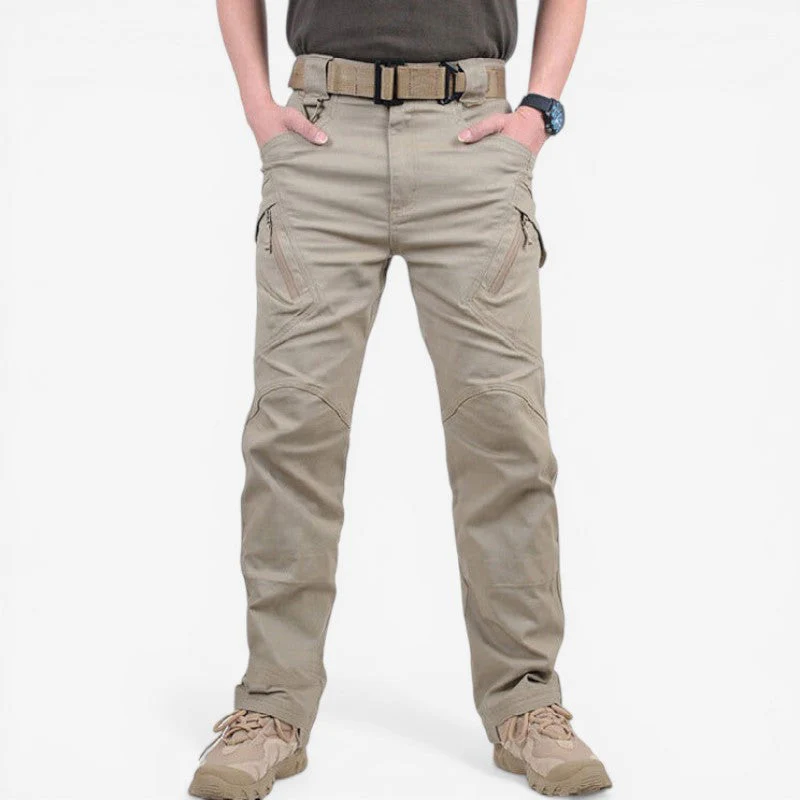 Men Slim Fit Cargo Pants Multi Pocket Stretch - Image 4