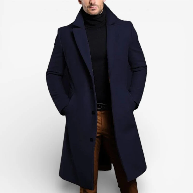 Men's Notched-Collar Trench Coat - Image 4
