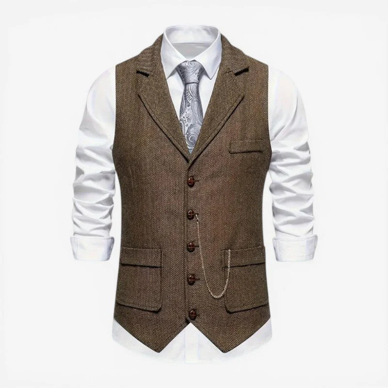 Men's Sleeveless Button Front Vest - Image 2