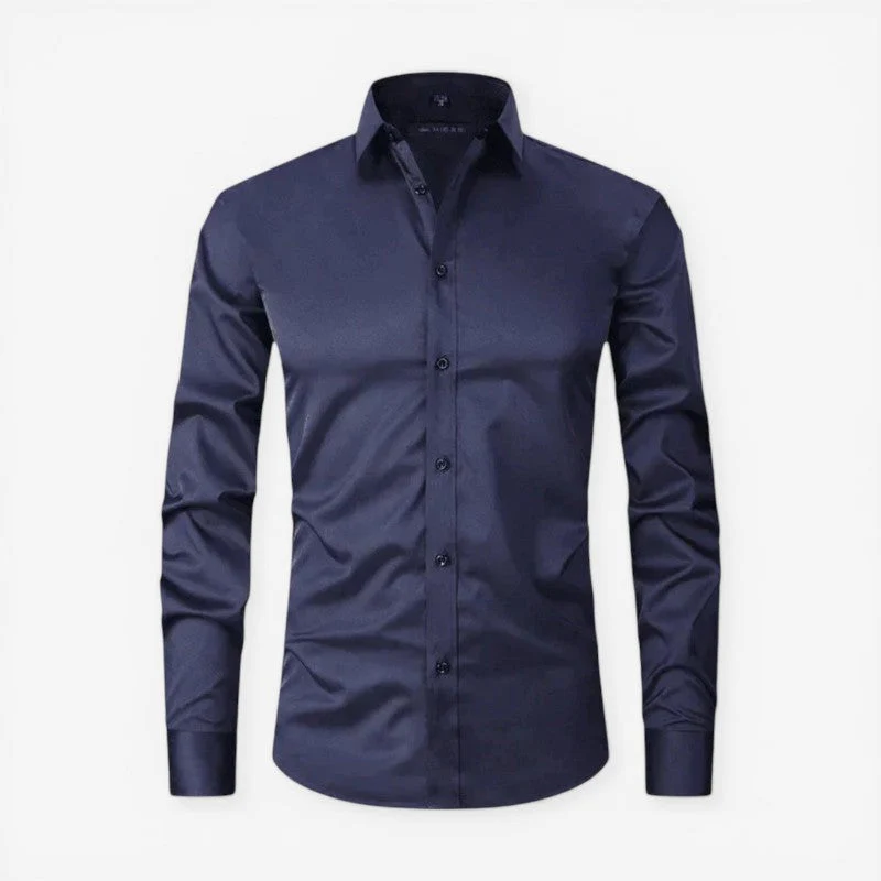 Men's Slim Fit Long Sleeve Button Down Shirt - Image 4