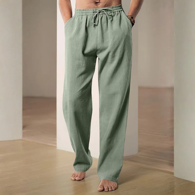 Men's Waist Pants with Adjustable Drawstring - Image 10