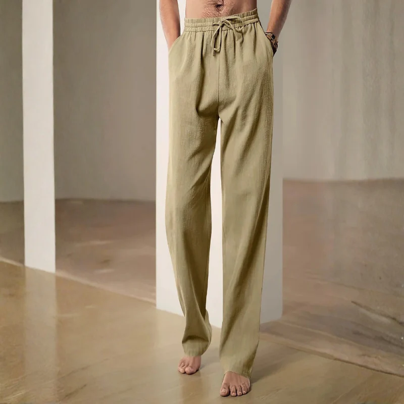 Men's Waist Pants with Adjustable Drawstring - Image 11
