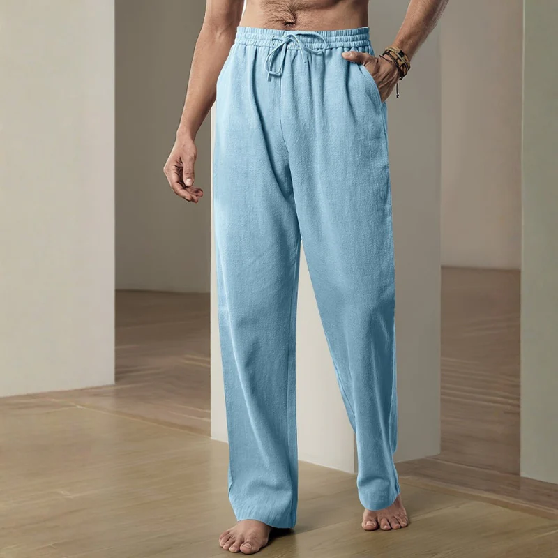 Men's Waist Pants with Adjustable Drawstring - Image 8
