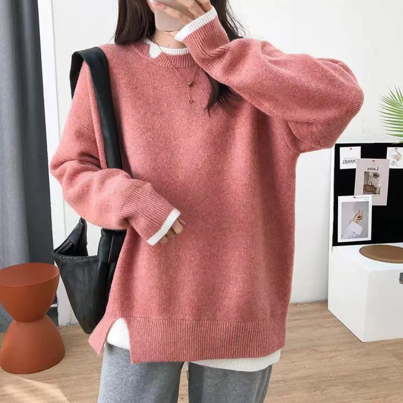 Mia – Women's Ribbed Collar Sweater - Image 4