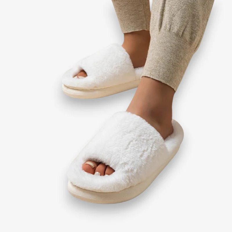 Mia – Slippers with Non-Slip Sole & Faux Fur