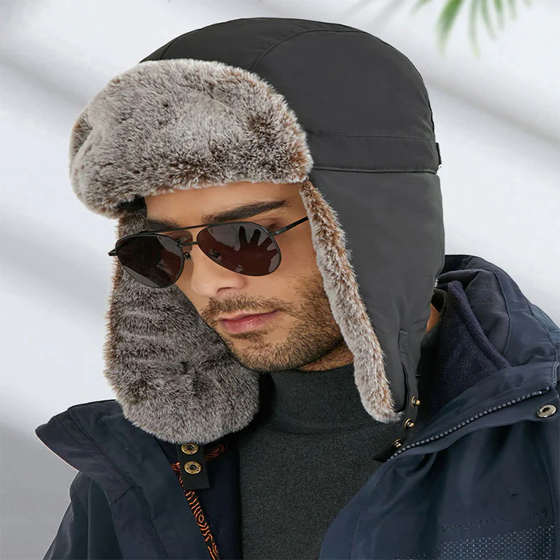 Monet – Adjustable Fleece Hat with Long Flaps - Image 3