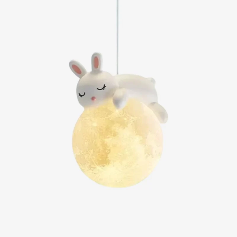 MoonPals – LED pendant lamp with moon and animal design - Image 2