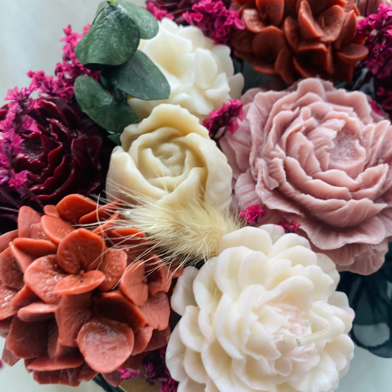 Decorative Flower Bouquet with Fragrance Accent - Image 5
