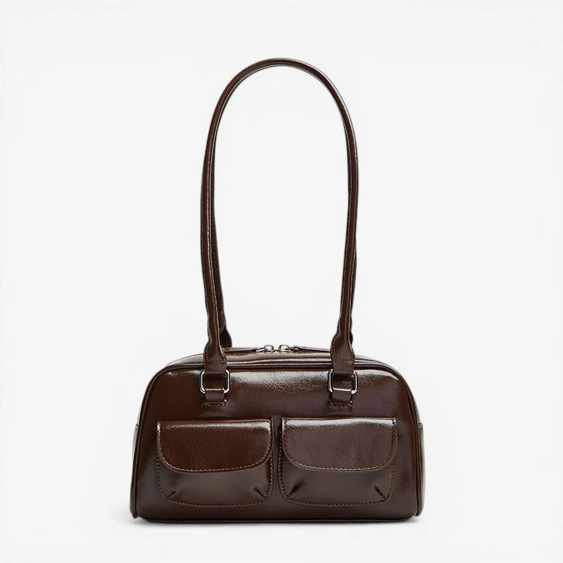Multi-Pocket Womens Handbag with Handle - Image 4
