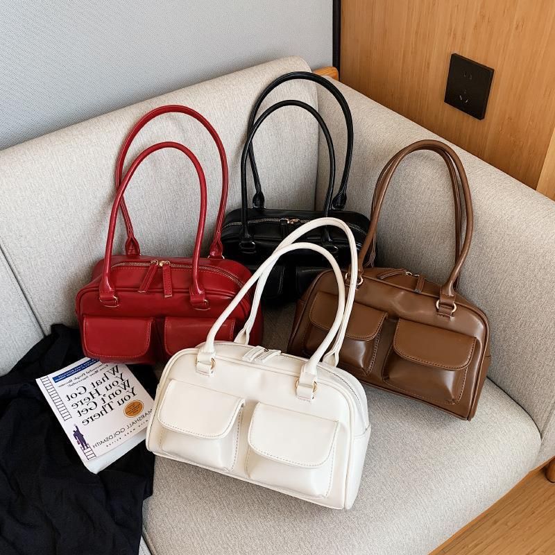 Multi-Pocket Womens Handbag with Handle - Image 8