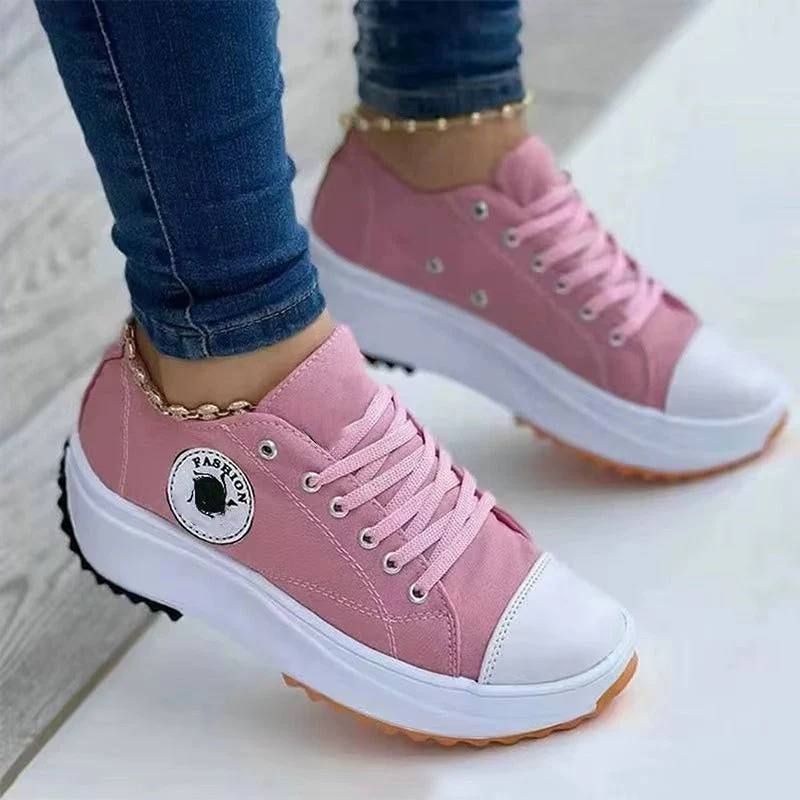 Nancy - Flat Non Slip Lace Up Boots With Round Toe - Image 10