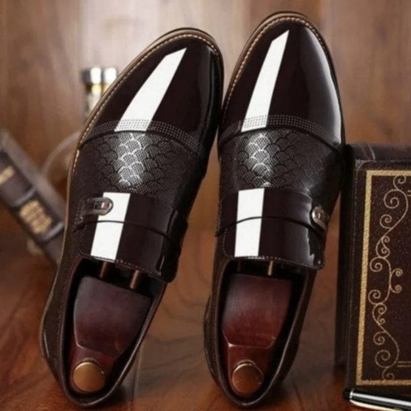 Nathan – Round Toe Shoes with a Pressed Pattern - Image 9
