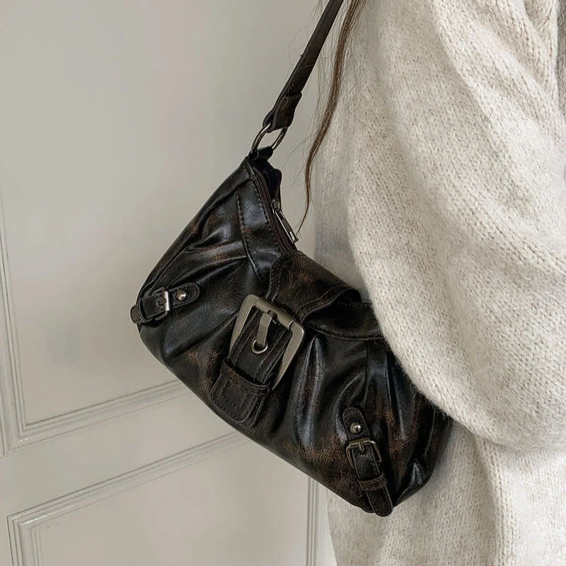 Nevia – Large Capacity Shoulder Bag + Secure Buckle Closure - Image 6