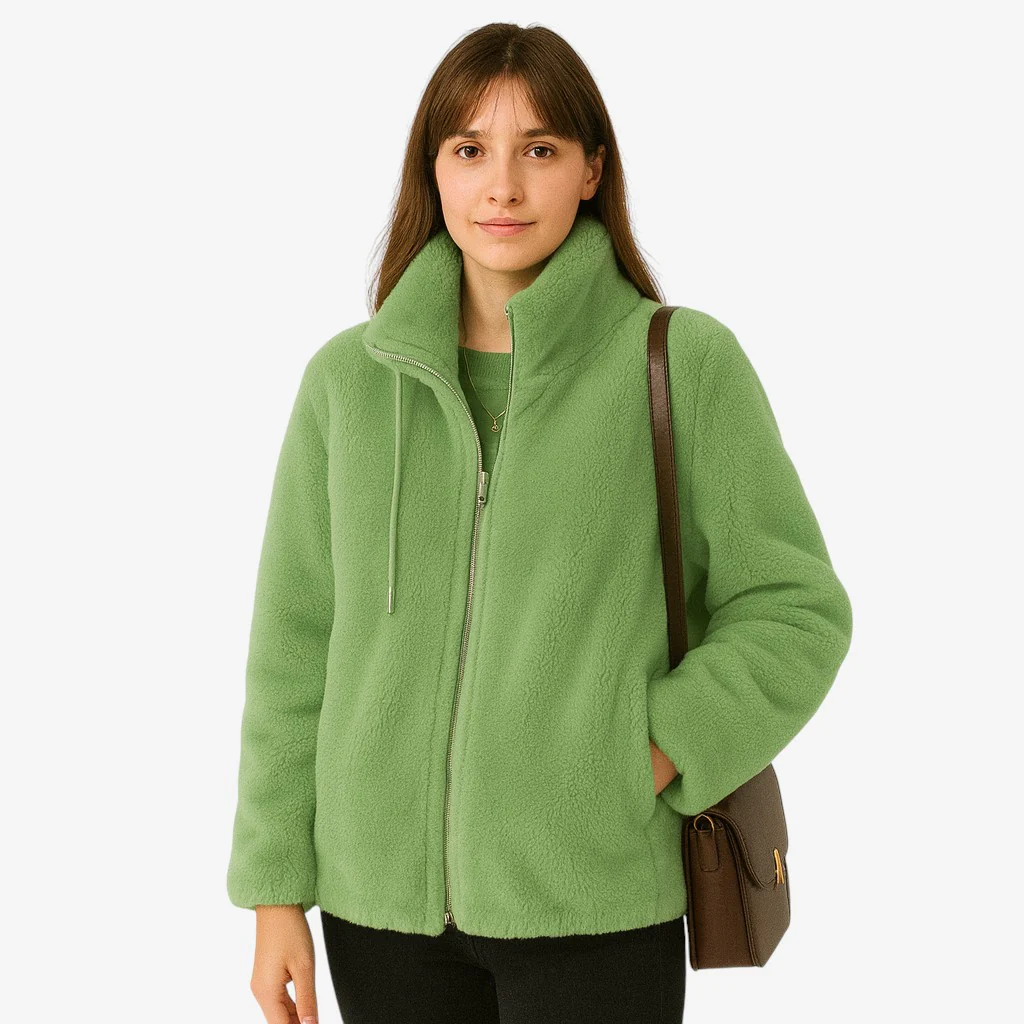 Nolan – Fleece-lined jacket with stand-up collar and zip closure - Image 4
