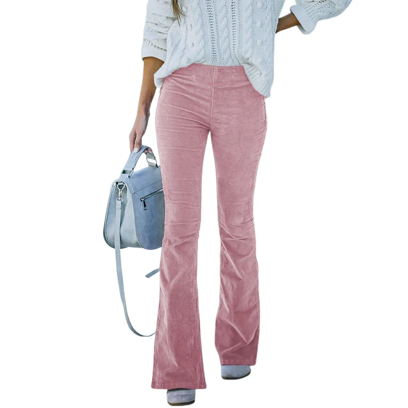 Nora – High-Waisted Wide-Leg Corduroy Trousers - Image 5