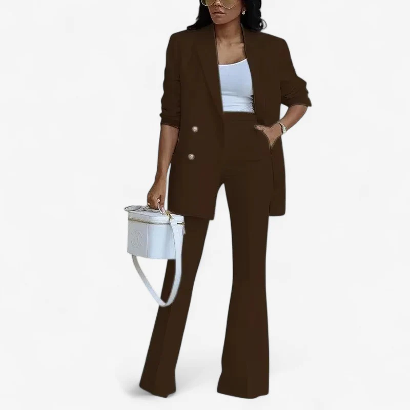 Nova – 2-Piece Set with Button-Down Blazer & Wide-Leg Pants - Image 5