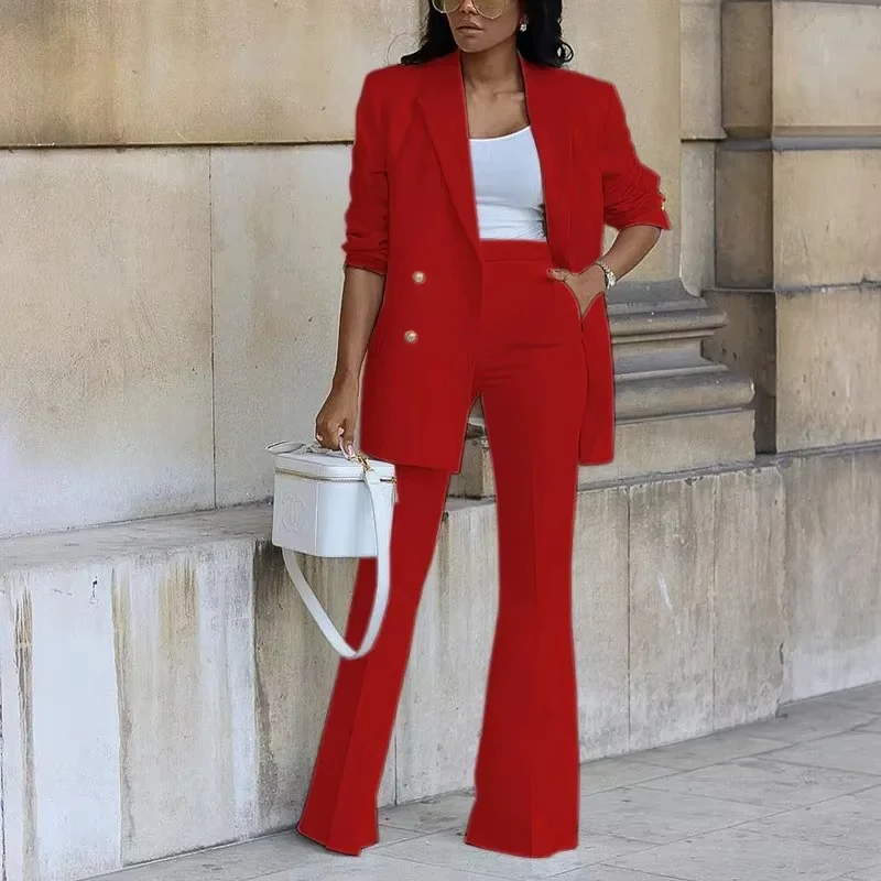 Nova – 2-Piece Set with Button-Down Blazer & Wide-Leg Pants - Image 7
