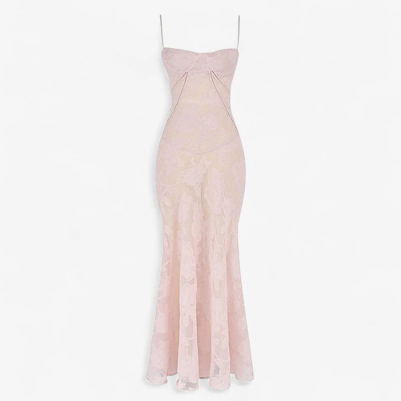 Nova – Sleeveless Long Dress with Floral Print & Open Back - Image 11