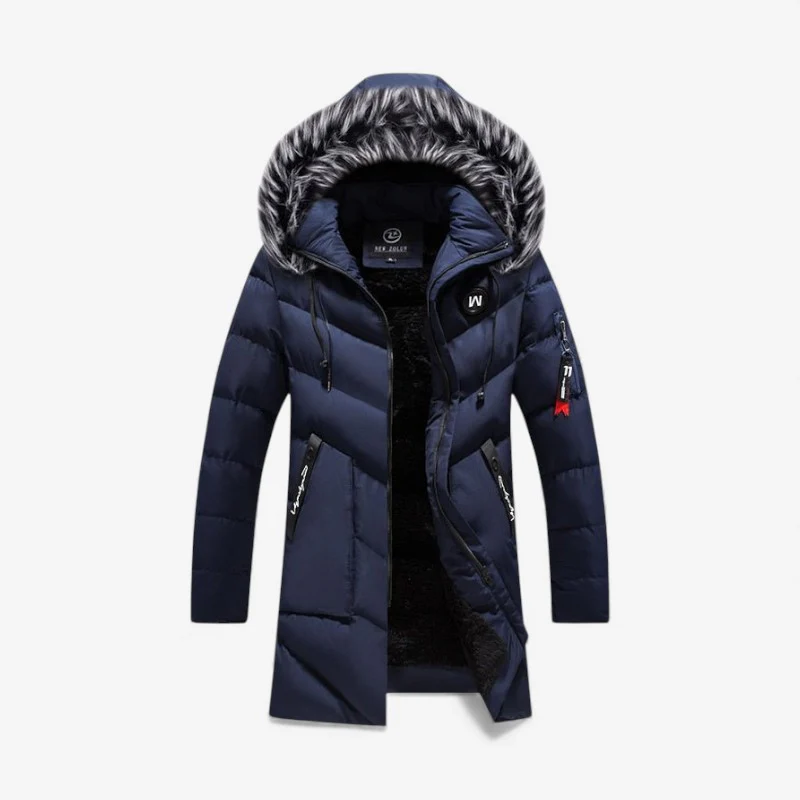 Oliver – Long Sleeve Hooded Jacket with Zipper and Fur Hood - Image 2