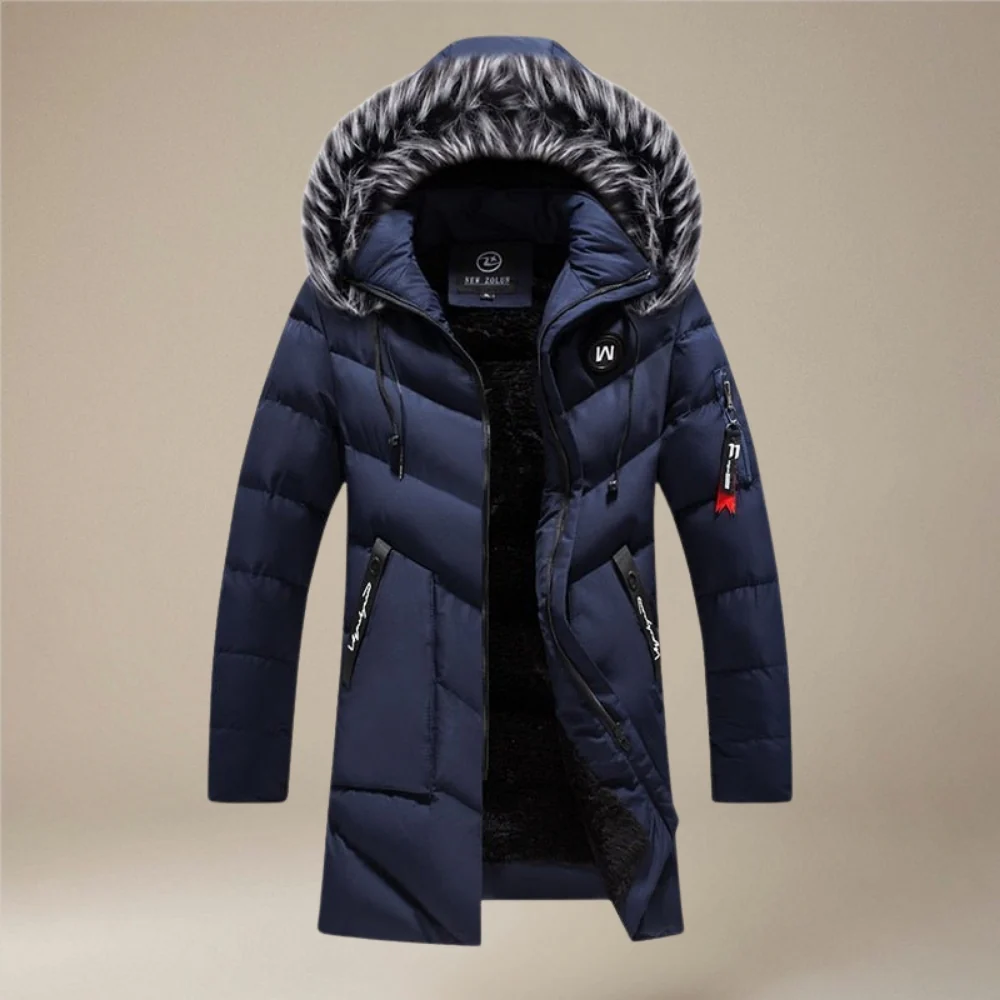 Oliver – Long Sleeve Hooded Jacket with Zipper and Fur Hood - Image 5