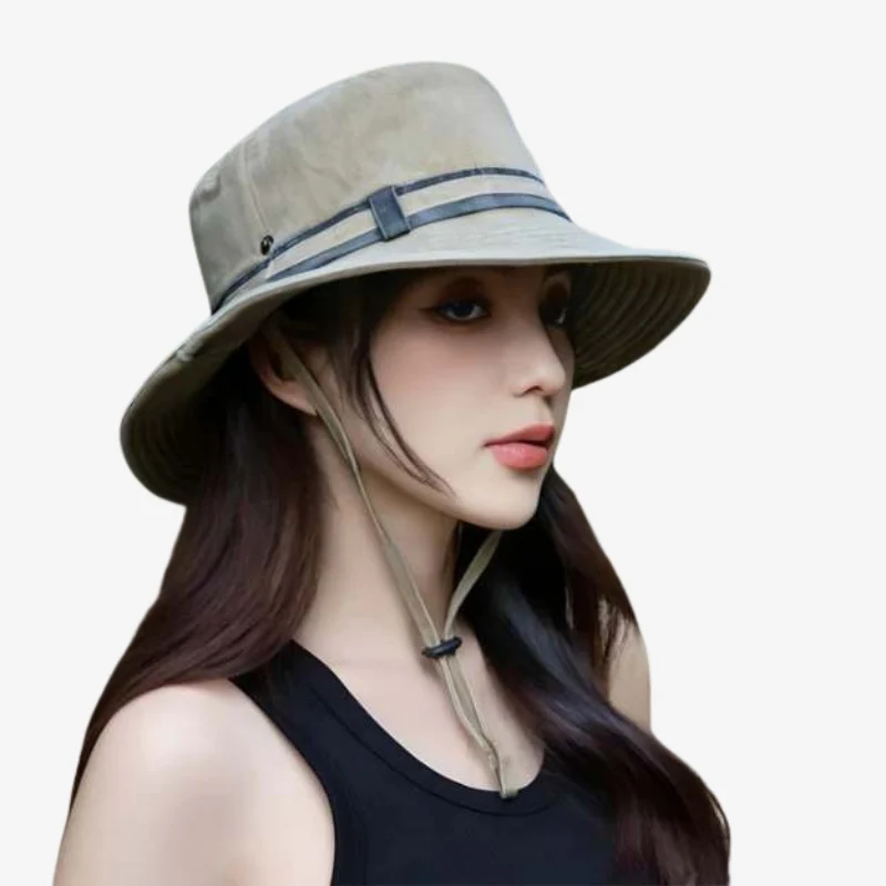 Olivia – Round Hat with Adjustable Band - Image 2