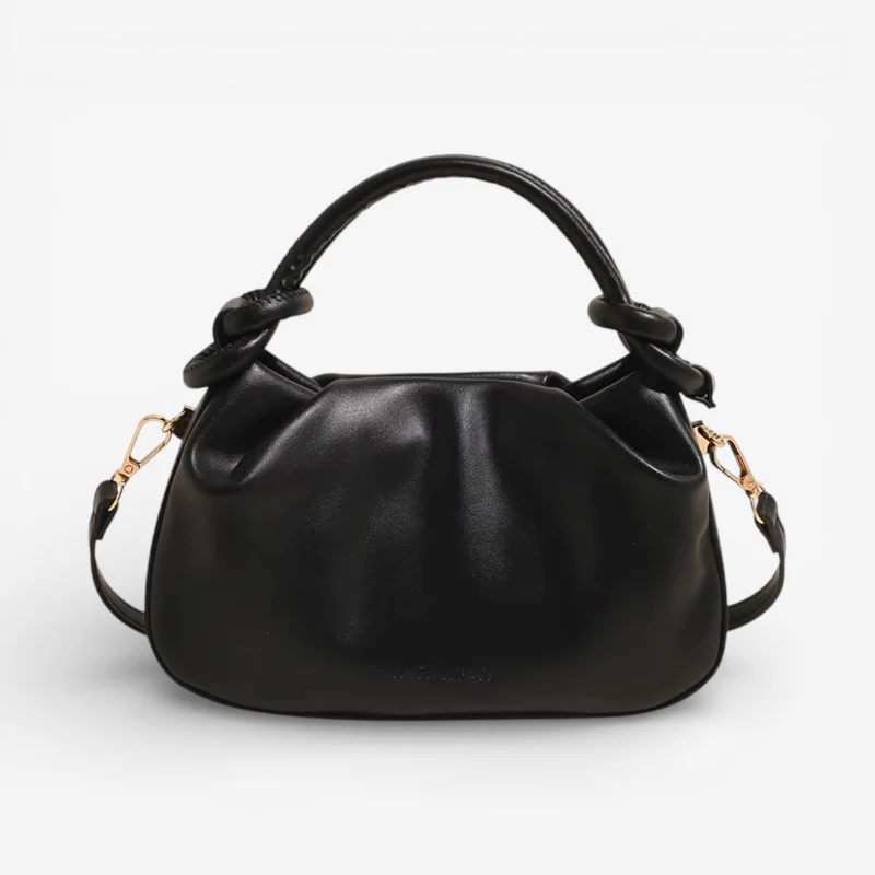 Oriana – Adjustable Shoulder Bag With Knotted Handle And Buckle - Image 5