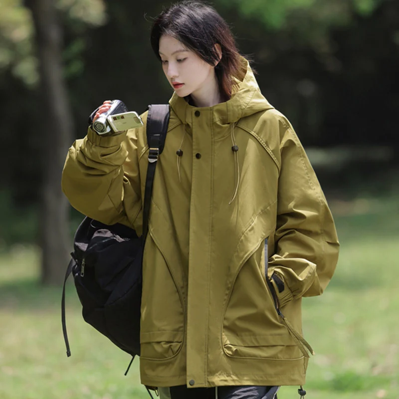 Penny – Women's Coat with Hood & Zipper Pocket - Image 5